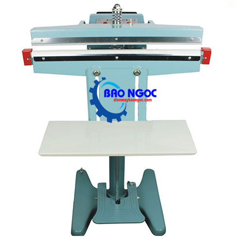 Máy hàn miệng túi dập chân PFS-800 có giá đỡ - Máy hàn miệng túi