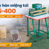 Máy hàn miệng túi dập chân m5-400 của Tân Thanh sản xuất, tiết kiệm điện, bền,