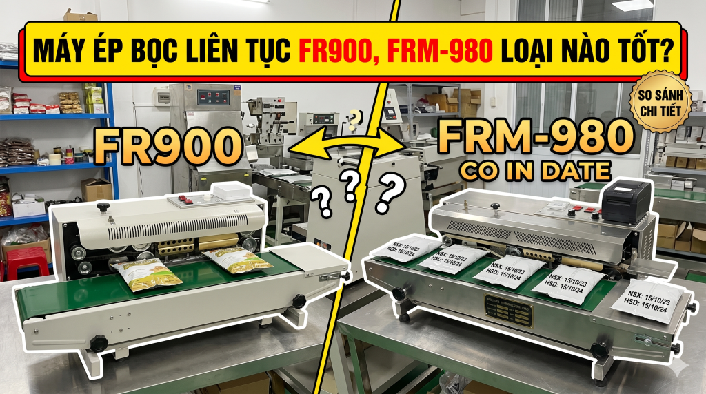 máy ép bọc liên tục FRM 980 và FR900
