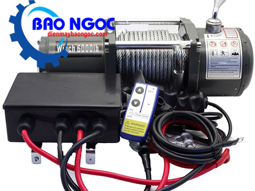 Máy Tời Kéo Xe Winch 6000 lbs/12V