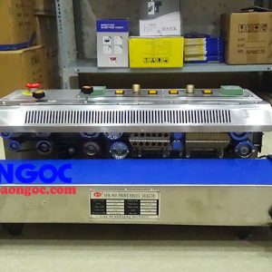 Máy hàn miệng túi liên tục có indate SFR-980 - Máy hàn miệng túi