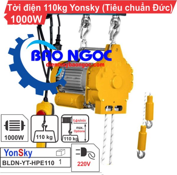 Máy tời điện Yonsky BLDN-YT-HPE110 - Máy tời điện