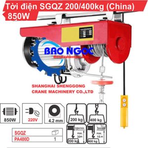 Máy tời điện SGQZ PA 400 - Máy tời điện