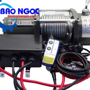 Máy Tời Kéo Xe Winch 6000 lbs/12V - Máy tời điện