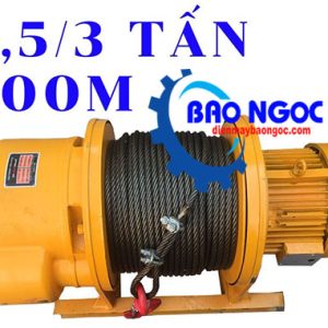 Tời kéo mặt đất KENBO 1500/3000 100M cáp - Máy tời điện