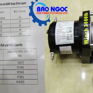 Máy Tời Kéo Xe Winch 3000 lbs/12V - Máy tời điện
