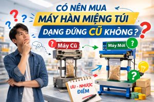 có nên mua máy hàn miệng túi dạng đứng cũ không ?