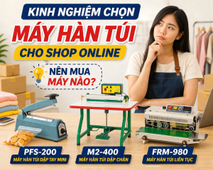 Kinh nghiệm chọn máy hàn túi cho shop online