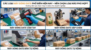 Các loại máy đóng date, máy in date phổ biến 2026